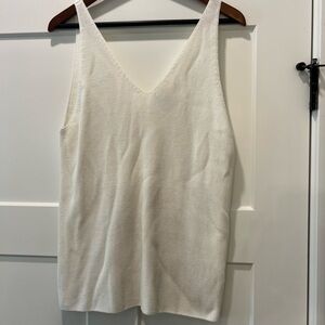 COS NWOT Cream V-Neck Tank Top